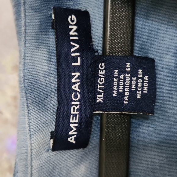 Blue Tie Die Hoodie With Front Pocket Long Sleeve XL Boho festival Coachella - Picture 8 of 11